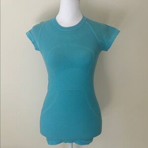 lululemon athletica Teal Short Sleeve Top
